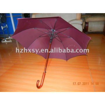 wood handle straight umbrella